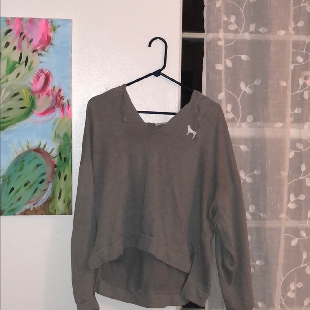 pink cropped sweater